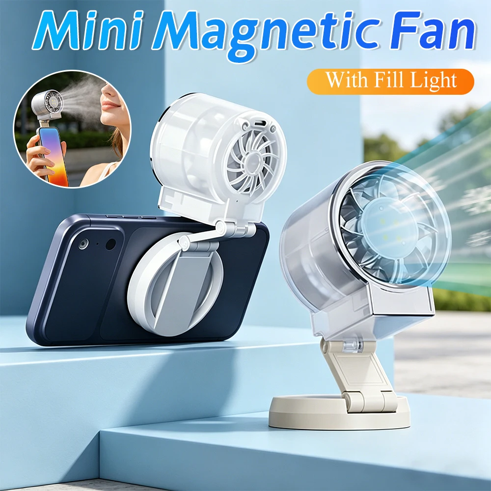 Multifunctional Magnetic Clip-on Fill Light Mini Fan, Portable Outdoor Mini Fan Live Streaming Selfie Folding Handheld Small Fan
Multifunctional Magnetic Clip-on Fill Light Mini Fan, Portable Outdoor Mini Fan Live Streaming Selfie Folding Handheld Small Fan