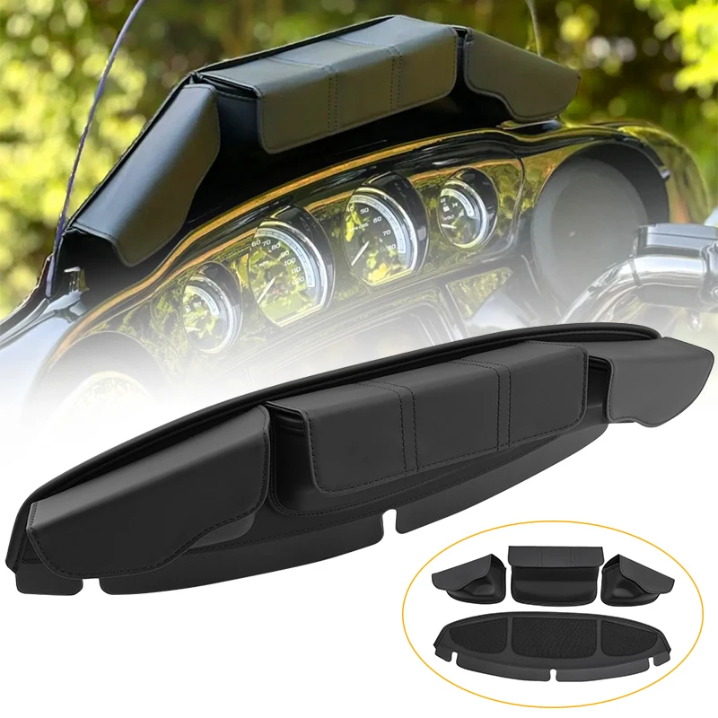 Motorcycle Windshield Bag 3 Pocket Batwing Fairing Pouch For Harley Electra Glide Street Glide Ultra Limited Tri Glide 2014-UP
Motorcycle Windshield Bag 3 Pocket Batwing Fairing Pouch For Harley Electra Glide Street Glide Ultra Limited Tri Glide 2014-UP