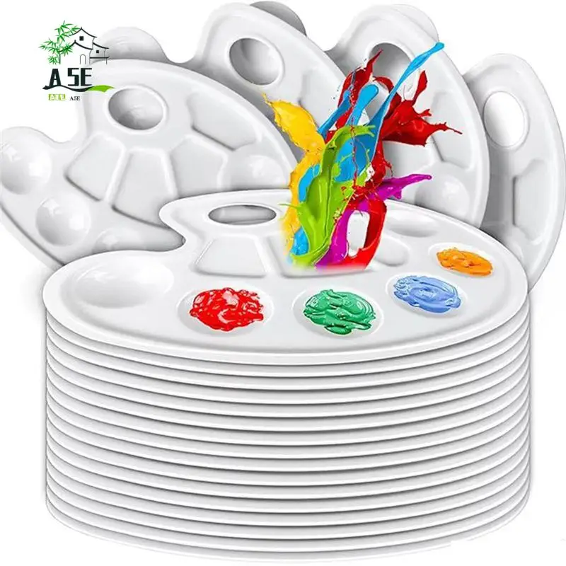 A05E-20Pcs Oval Paint Palette, Plastic Paint Tray Palette, Paint Holder Tray, Plastic Paint Pallets For Craft DIY Painting
A05E-20Pcs Oval Paint Palette, Plastic Paint Tray Palette, Paint Holder Tray, Plastic Paint Pallets For Craft DIY Painting