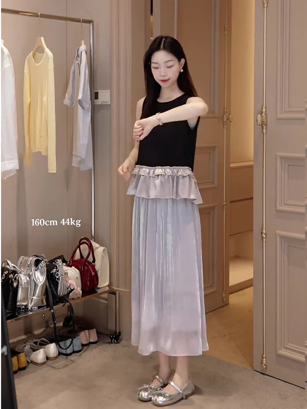 Ou Xiaoqi Women's Summer Vintage High-End Sensation Svel Top Purple Skirt Set Faionable And Attractive
Ou Xiaoqi Women's Summer Vintage High-End Sensation Svel Top Purple Skirt Set Faionable And Attractive