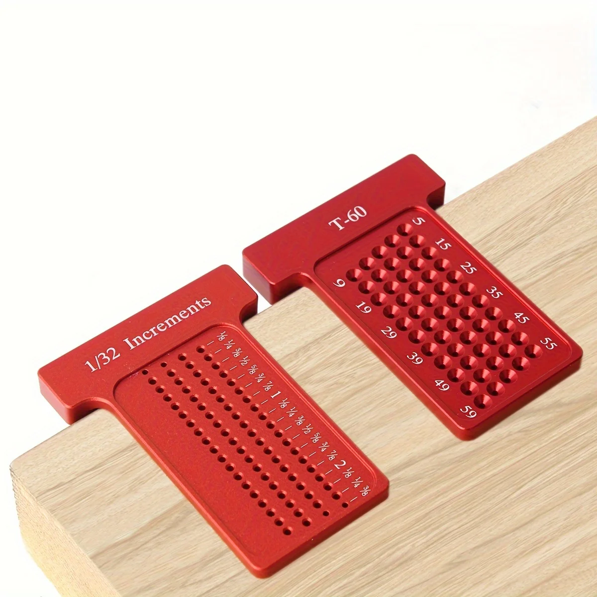 1pc Woodworking Scribe T-type Ruler Hole Scribing Ruler 60mm/ 1/32 Inch Aluminum alloy Line Drawing Marking Measuring Gauge
1pc Woodworking Scribe T-type Ruler Hole Scribing Ruler 60mm/ 1/32 Inch Aluminum alloy Line Drawing Marking Measuring Gauge