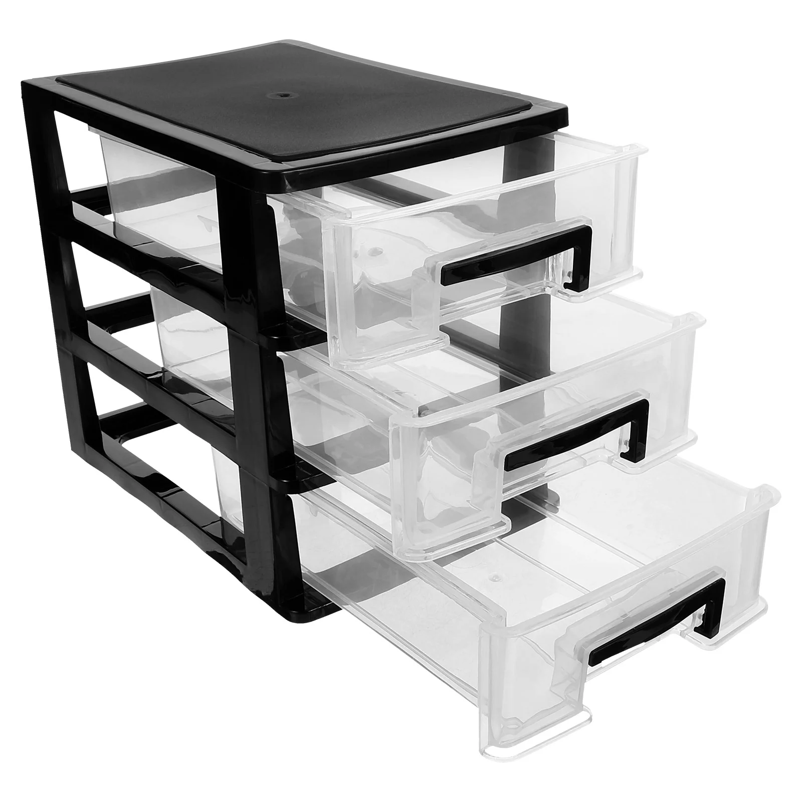 Drawer Type Storage Cabinet 3 Layer Black Transparent Multi Deck Design Lightweight Shoe Rack Storage Box Plastic Furniture
Drawer Type Storage Cabinet 3 Layer Black Transparent Multi Deck Design Lightweight Shoe Rack Storage Box Plastic Furniture