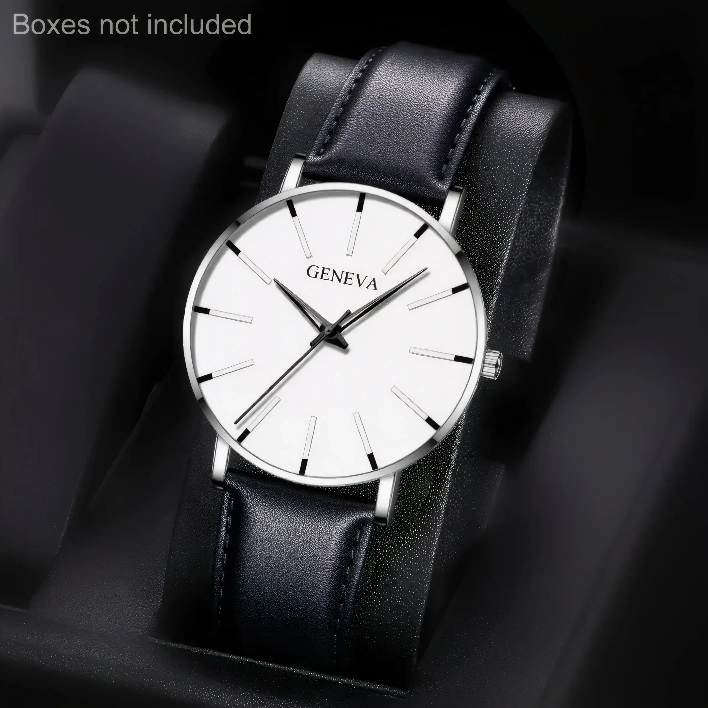 Men's casual quartz watch with calendar PU strap, white dial, perfect for business, casual accessories Minimalist watch
Men's casual quartz watch with calendar PU strap, white dial, perfect for business, casual accessories Minimalist watch