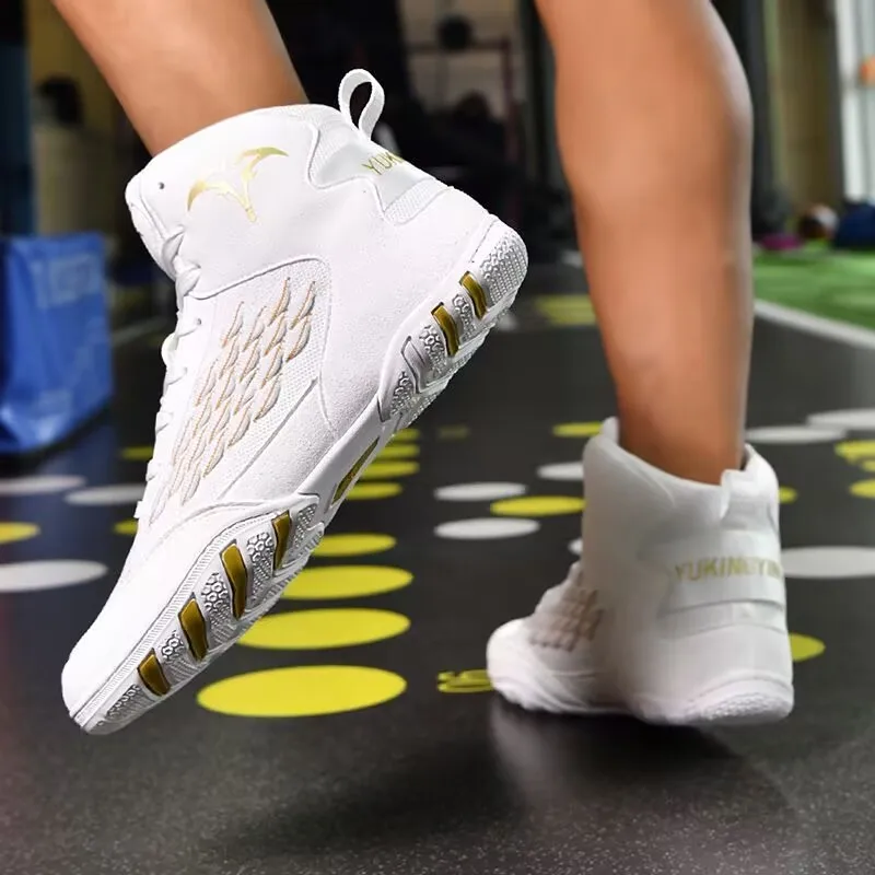 Designer Brand Wrestling Shoes Mesh Breathable Boxing Shoes Anti-Slippery Fighting Shoes High Top Gym Training Shoe For Men
Designer Brand Wrestling Shoes Mesh Breathable Boxing Shoes Anti-Slippery Fighting Shoes High Top Gym Training Shoe For Men