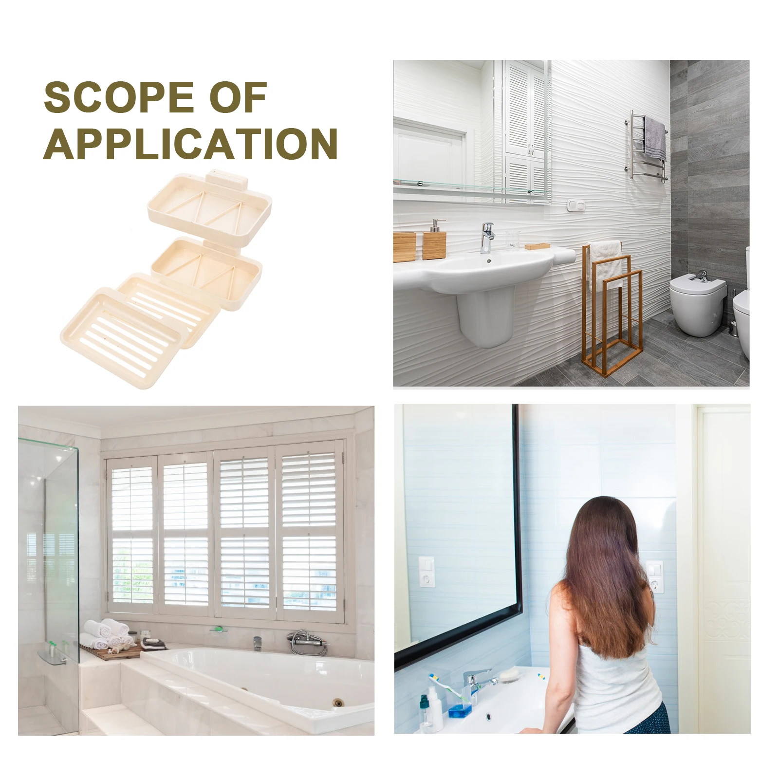 Wall Mounted Soap Dish ABS Plastic Adhesive Holder Waterproof Rustproof Bathroom Tray Draining Soap Case Stand
Wall Mounted Soap Dish ABS Plastic Adhesive Holder Waterproof Rustproof Bathroom Tray Draining Soap Case Stand