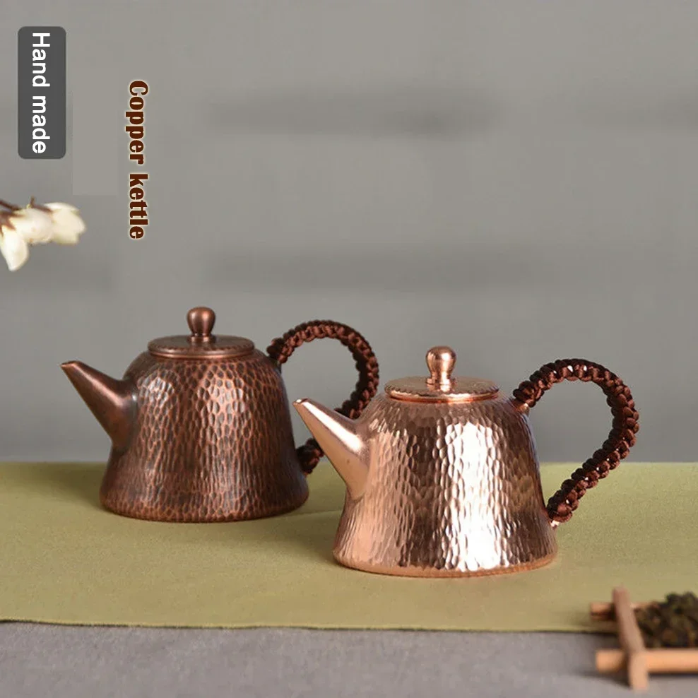 200ML Small Copper Teapot Hand Hammered Retro Copper Warm Wine Red Copper Ling Rhinoceros Pot Home Brew Tea
200ML Small Copper Teapot Hand Hammered Retro Copper Warm Wine Red Copper Ling Rhinoceros Pot Home Brew Tea