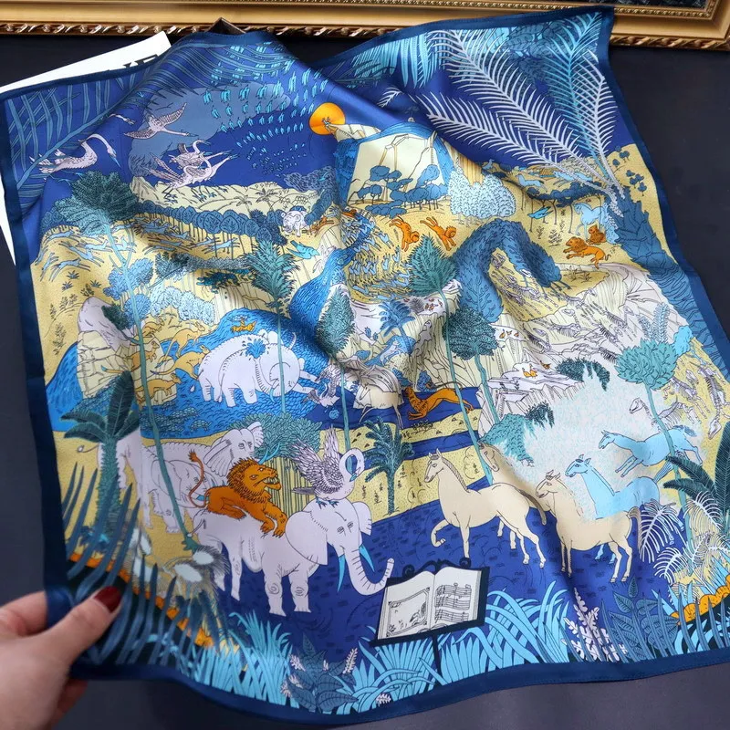 Small Silk Scarf 65CM Mulberry Bandanas Shawls Hijab Scarves for Ladies Bag Belt Foulard Femme Mother Gift Animal Party
Small Silk Scarf 65CM Mulberry Bandanas Shawls Hijab Scarves for Ladies Bag Belt Foulard Femme Mother Gift Animal Party
