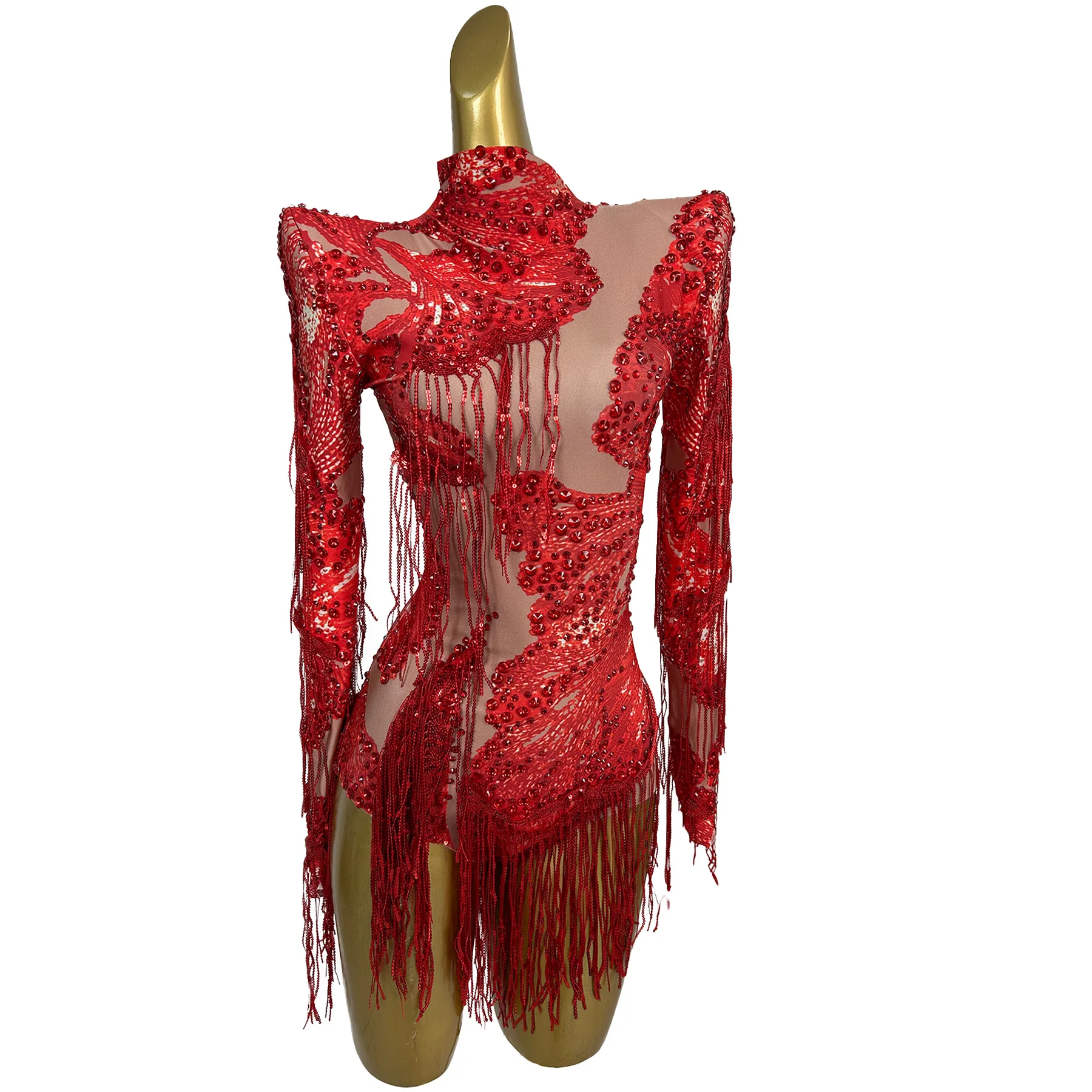 Shuangxiu Luxury Women Prom Gowns Red Diamond Fringe Jumpsuit Bar Stage Performance Outfit Birthday Cocktail Wedding Party Dress
Shuangxiu Luxury Women Prom Gowns Red Diamond Fringe Jumpsuit Bar Stage Performance Outfit Birthday Cocktail Wedding Party Dress