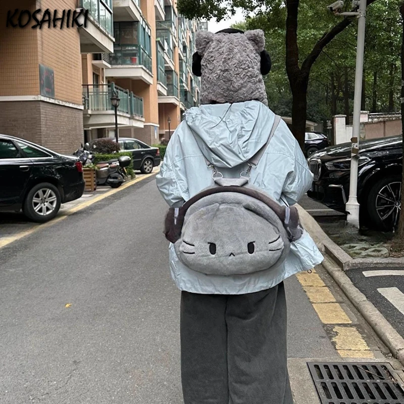 Women Kawaii Fluffy Cartoon Cute Backpack Girls Streetwear Fashion Preppy Trendy Schoolbags 2025 Casual All Match Backpacks Y2k
Women Kawaii Fluffy Cartoon Cute Backpack Girls Streetwear Fashion Preppy Trendy Schoolbags 2025 Casual All Match Backpacks Y2k