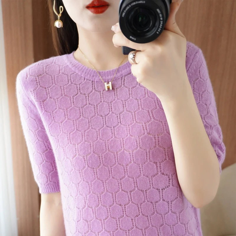 wool T-shirts for women worsted Vest Pullover Sleeveless sweater Women's Elegant T-shirt korean fashion Pure Wool 2022 Hot Sale
wool T-shirts for women worsted Vest Pullover Sleeveless sweater Women's Elegant T-shirt korean fashion Pure Wool 2022 Hot Sale