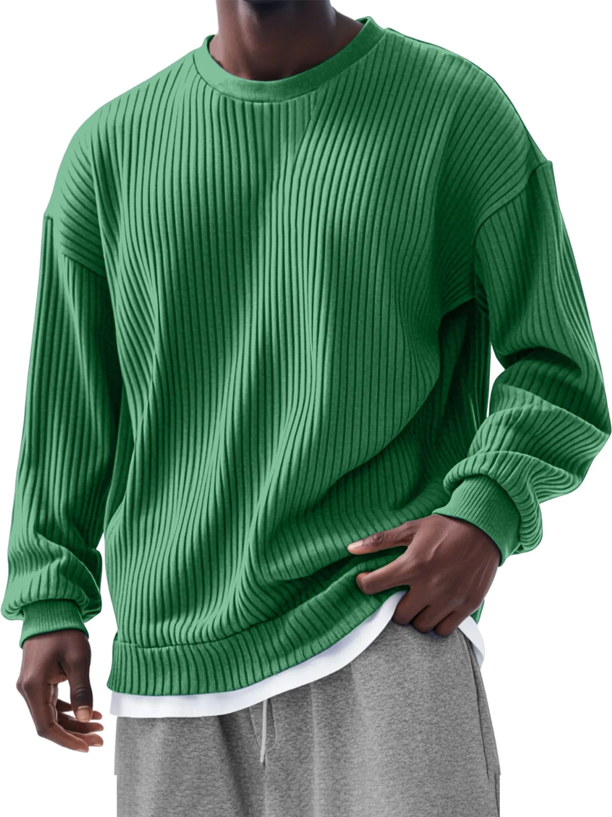 TRSYPHXM 2025 Spring and Autumn Interior Undercover Solid Color Round Neck Sweater Loose and Versatile Trendy Sweater for Men
TRSYPHXM 2025 Spring and Autumn Interior Undercover Solid Color Round Neck Sweater Loose and Versatile Trendy Sweater for Men