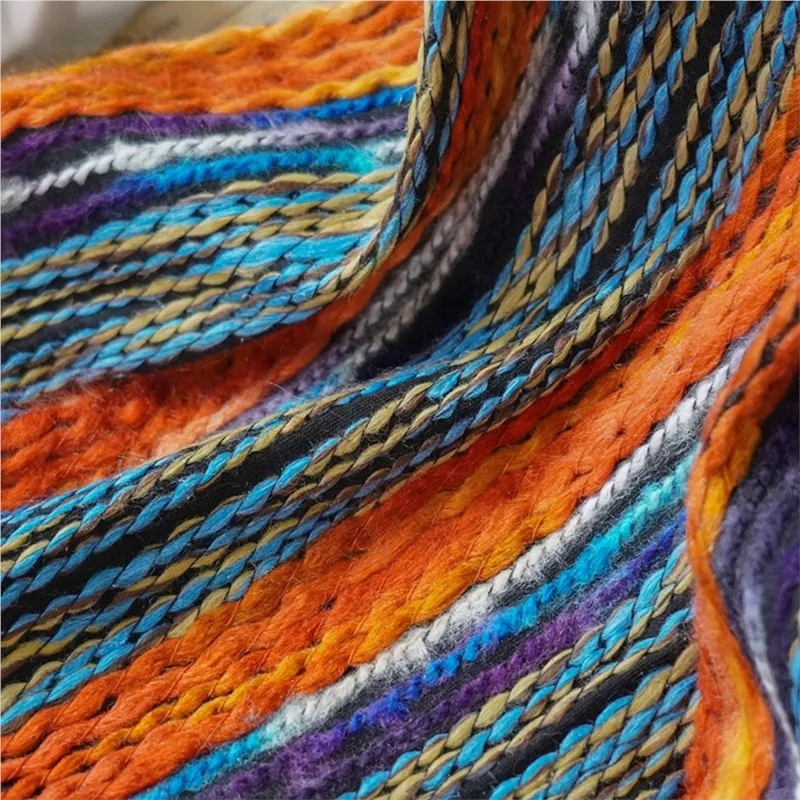 Yarn-dyed jacquard fabric ethnic style color striped bag home textile scarf decorative cloth
Yarn-dyed jacquard fabric ethnic style color striped bag home textile scarf decorative cloth