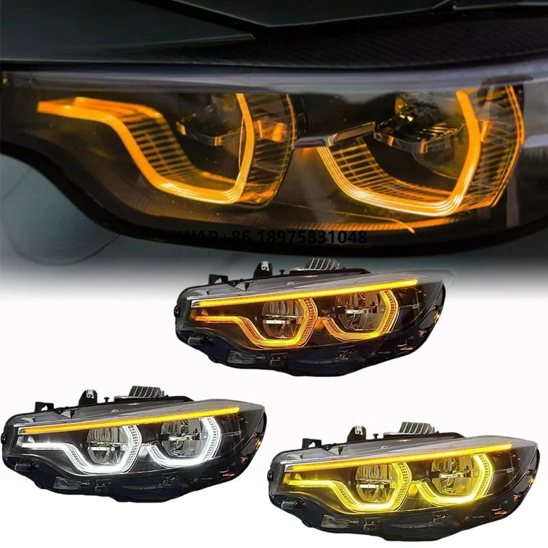 Auto Ikon Style V2 Headlight for 2014-2020 4 Series F32 M3 F80 M4 F82 Tri Color Yellow/White/Amber DRL LED Front Lamp
Auto Ikon Style V2 Headlight for 2014-2020 4 Series F32 M3 F80 M4 F82 Tri Color Yellow/White/Amber DRL LED Front Lamp