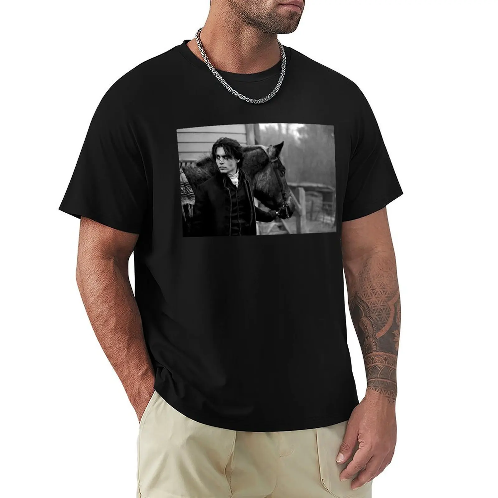 Johnny Depp with horse T-Shirt plus sizes Personalized t-shirt man t shirt mens t shirts
Johnny Depp with horse T-Shirt plus sizes Personalized t-shirt man t shirt mens t shirts