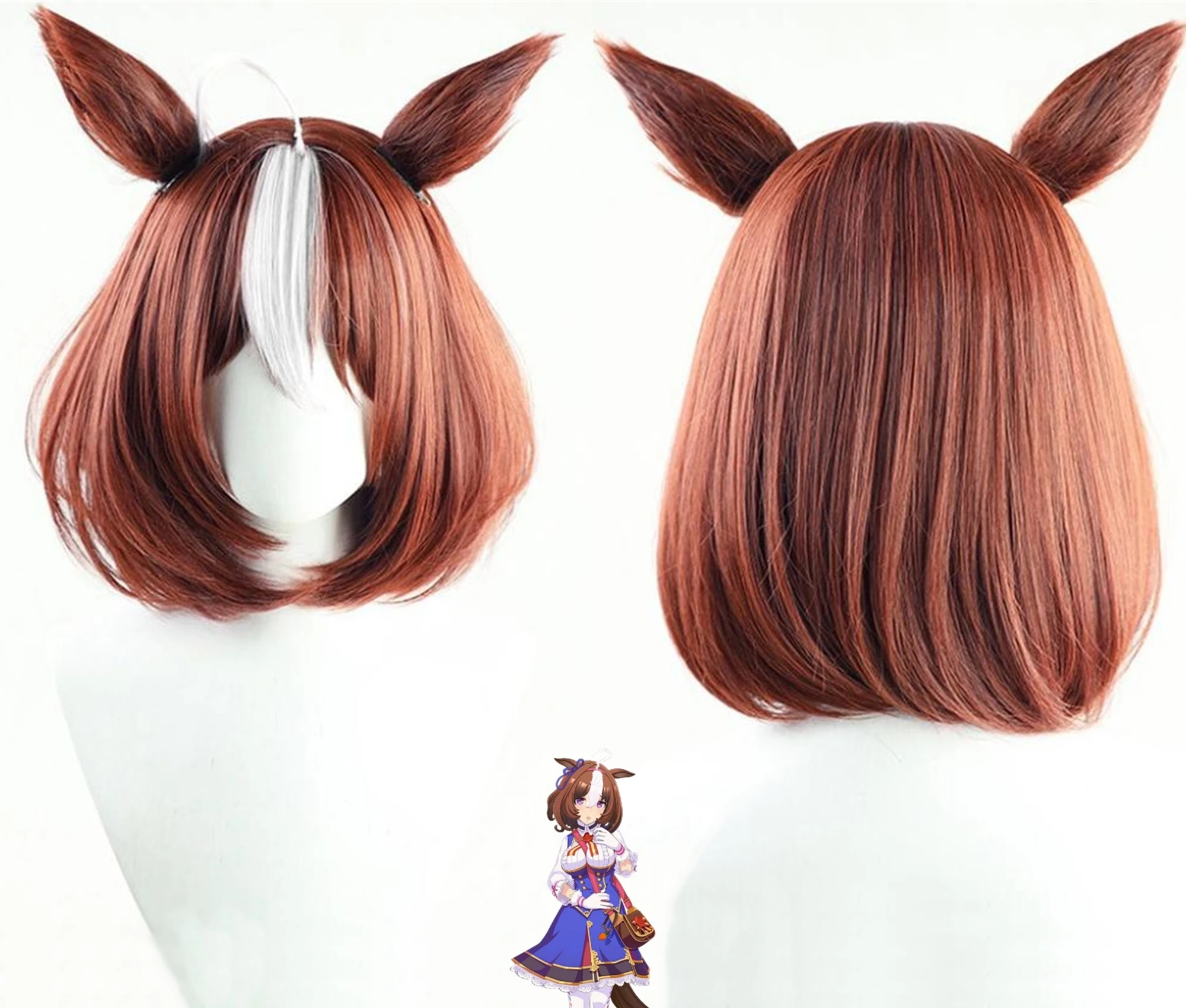 Cosplay Uma Musume Pretty Derby Meisho Doto Taiki Shuttle Wig Anime party ear tail wig synthetic heat-resistant wig
Cosplay Uma Musume Pretty Derby Meisho Doto Taiki Shuttle Wig Anime party ear tail wig synthetic heat-resistant wig