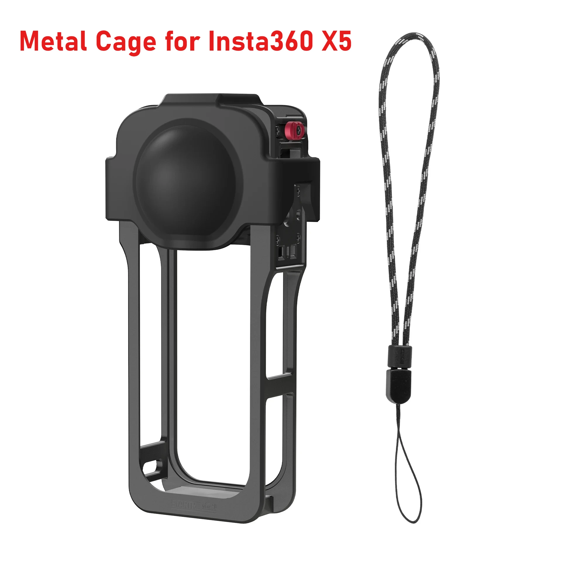For Insta360 X5 Protective Frame Metal Cage with Dual Cold Shoe, Universal 1/4" ARRI Hole + Lens Cap & Lanyard
For Insta360 X5 Protective Frame Metal Cage with Dual Cold Shoe, Universal 1/4" ARRI Hole + Lens Cap & Lanyard