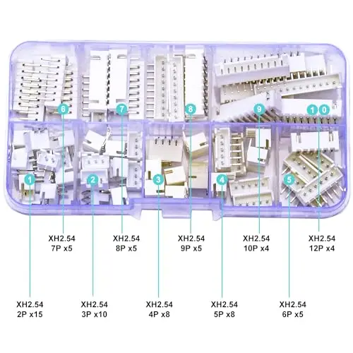 JST XH2.5 DIP Header Connector 2.54mm Pitch IC Socket Plug Adapter Right Angle Side Entry Type Male Pin Header for PCB Board
JST XH2.5 DIP Header Connector 2.54mm Pitch IC Socket Plug Adapter Right Angle Side Entry Type Male Pin Header for PCB Board