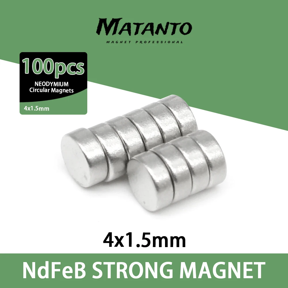 100/200/500pcs 4x1.5 mm Thin Neodymium Strong Magnet Permanent Small Round Magnet 4*1.5mm Powerful Magnetic Magnets Disc
100/200/500pcs 4x1.5 mm Thin Neodymium Strong Magnet Permanent Small Round Magnet 4*1.5mm Powerful Magnetic Magnets Disc