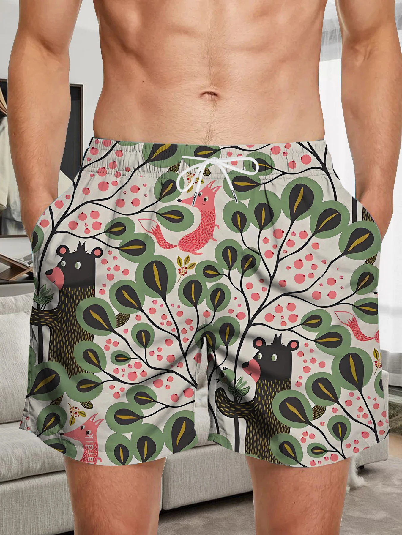 Trendy All Over Digital Print Shorts Men Light Quick Dry Polyester Beach Bottoms
Trendy All Over Digital Print Shorts Men Light Quick Dry Polyester Beach Bottoms
