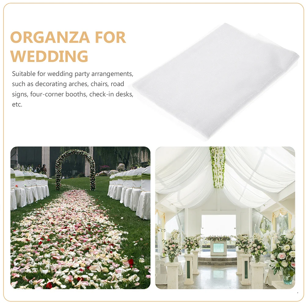 Crystal Organza Tulle Fabric Wedding Decor Table Stair Arch Backdrop DIY Crafting Gift Wrapping Easy to Use
Crystal Organza Tulle Fabric Wedding Decor Table Stair Arch Backdrop DIY Crafting Gift Wrapping Easy to Use