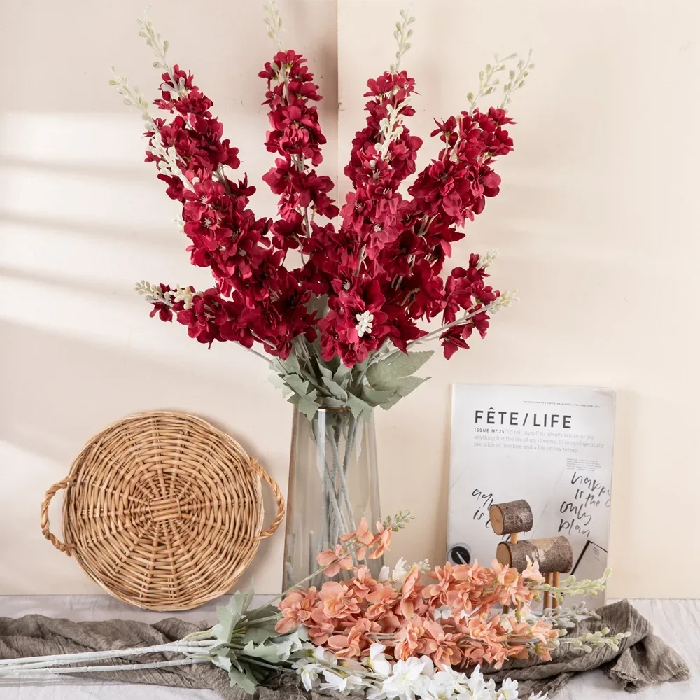 2 Forks Delphinium Flower Wedding Hotel Decoration Artificial Flower Home Decoration Wedding Bouquets Roses Wall Fake Flowers
2 Forks Delphinium Flower Wedding Hotel Decoration Artificial Flower Home Decoration Wedding Bouquets Roses Wall Fake Flowers