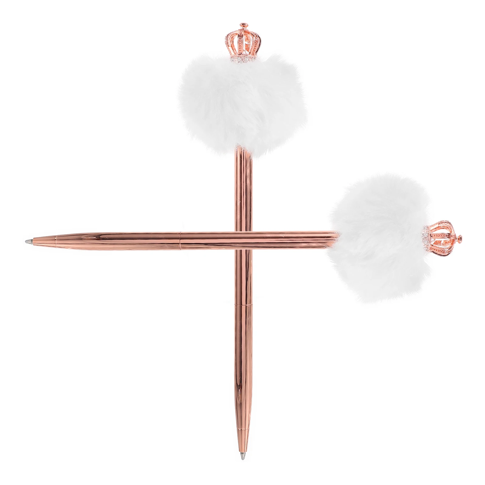2 Pieces Ballpoint Pens Cute Crown Journaling Pen Fast Dry Ink PP Material School Office Gift Pink Furry Tip
2 Pieces Ballpoint Pens Cute Crown Journaling Pen Fast Dry Ink PP Material School Office Gift Pink Furry Tip