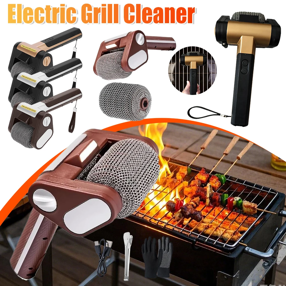 Rechargeable Wireless Electric Stainless Steel Roller Grill Food Grill Brush Cleaner Brush BBQ Accessoires Effective Convenient
Rechargeable Wireless Electric Stainless Steel Roller Grill Food Grill Brush Cleaner Brush BBQ Accessoires Effective Convenient