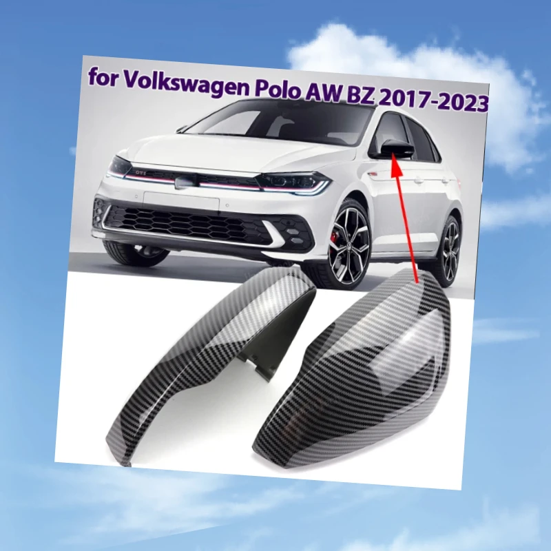 Glossy Black Carbon Pattern Rearview Exterior Side Mirror Caps for VW Volkswagen Polo AW BZ 2017-2023 Replacement
Glossy Black Carbon Pattern Rearview Exterior Side Mirror Caps for VW Volkswagen Polo AW BZ 2017-2023 Replacement