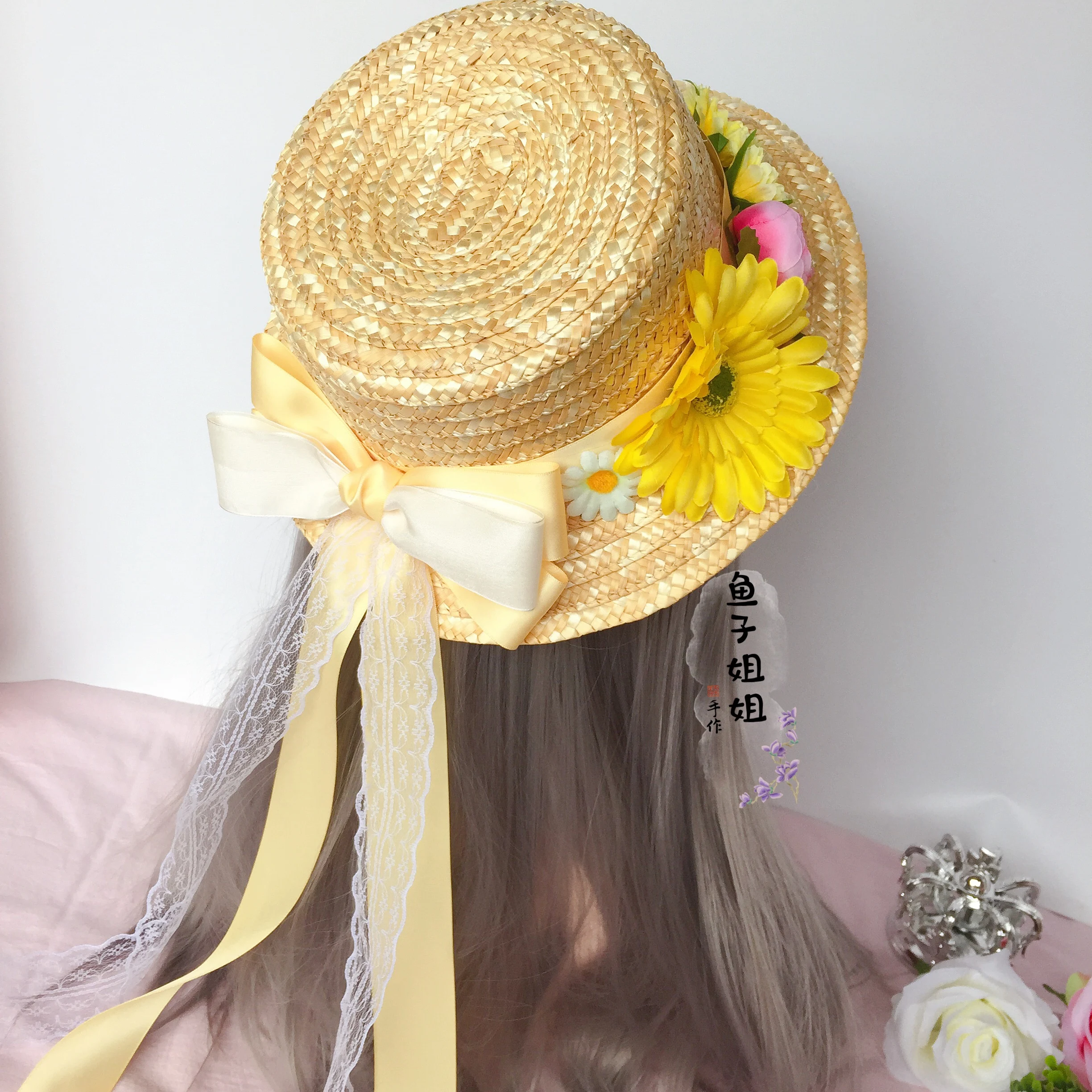 straw hat female Lolita daily elegant sun hat bow straw hats versatile Lolita hats
straw hat female Lolita daily elegant sun hat bow straw hats versatile Lolita hats
