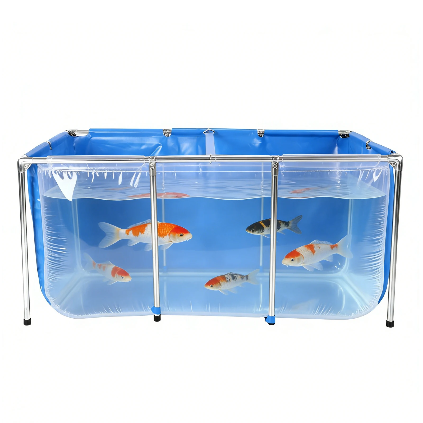 Above Ground Fish Pond with Frame & Drain Valve Transparent Fish Pond Clear Viewing Panel for Ornamental Fish & Outdoor Use
Above Ground Fish Pond with Frame & Drain Valve Transparent Fish Pond Clear Viewing Panel for Ornamental Fish & Outdoor Use