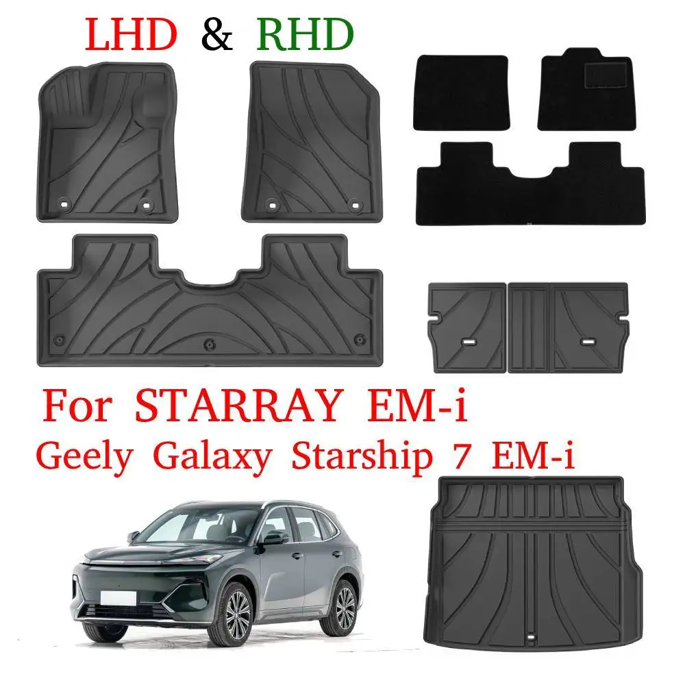 (LHD&RHD) For Geely Galaxy Starship 7 EM-i 2025 2026 All Weather TPE Floor Mats For STARRAY EM-i Protector Cargo Liners
(LHD&RHD) For Geely Galaxy Starship 7 EM-i 2025 2026 All Weather TPE Floor Mats For STARRAY EM-i Protector Cargo Liners