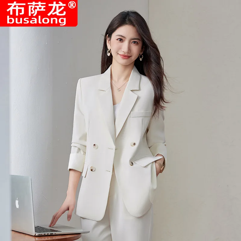 Off-White Suit Set Professional Formal Wear High-End Spring and Autumn Elegant Casual Blazer Women's Workwear Spring
Off-White Suit Set Professional Formal Wear High-End Spring and Autumn Elegant Casual Blazer Women's Workwear Spring