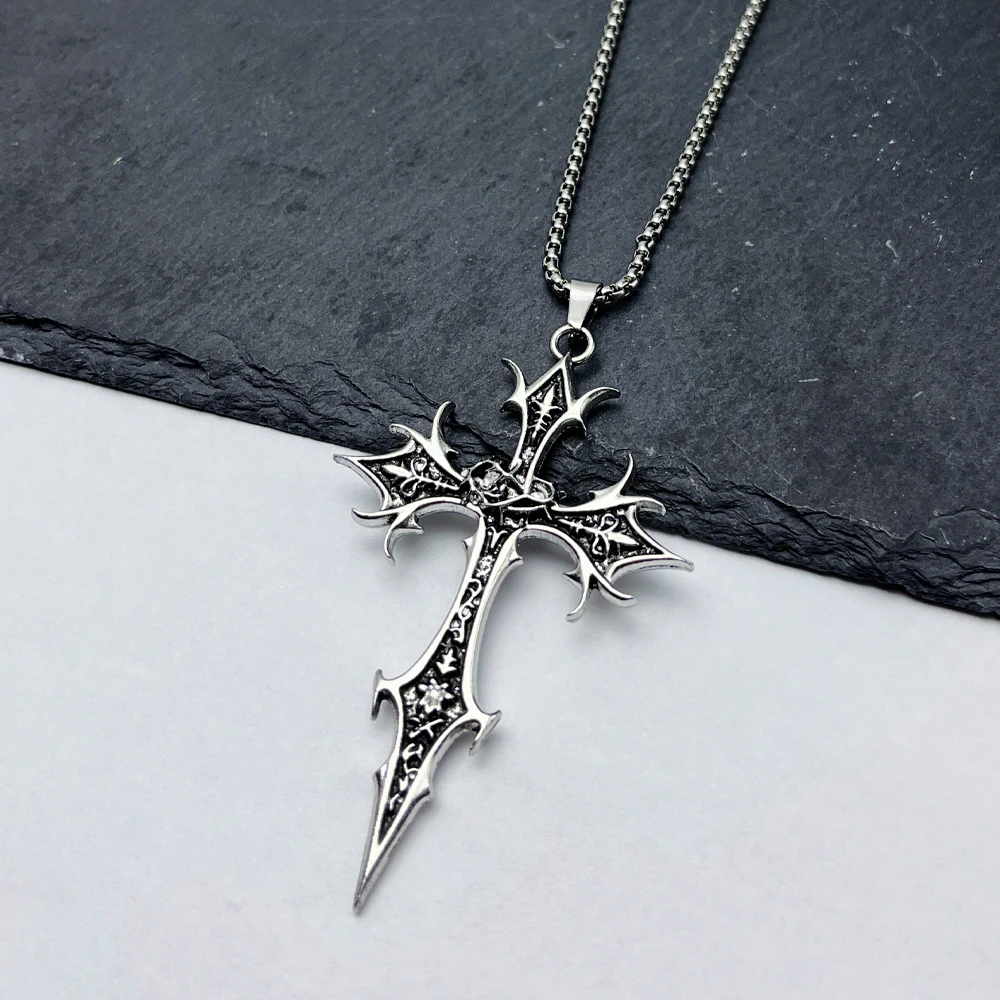 Double Sided Cross Pendant Necklace Gothic Punk Hip Hop Retro Unisex Statement Jewelry For Daily Streetwear Holiday Gift
Double Sided Cross Pendant Necklace Gothic Punk Hip Hop Retro Unisex Statement Jewelry For Daily Streetwear Holiday Gift