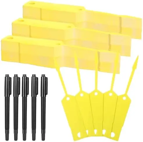 2000 Yellow Self-Locking Arrow Key Tags 4.5" x 0.75" with 5 Pens for Auto Shop & Office Use
2000 Yellow Self-Locking Arrow Key Tags 4.5" x 0.75" with 5 Pens for Auto Shop & Office Use