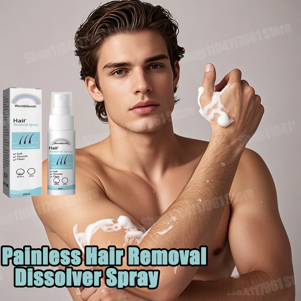 Painless Hair Removal Spray Permanent Hair Removal Hair Growth Safe for legs arms underarms and bikini area Slower Regrowth 
Painless Hair Removal Spray Permanent Hair Removal Hair Growth Safe for legs arms underarms and bikini area Slower Regrowth