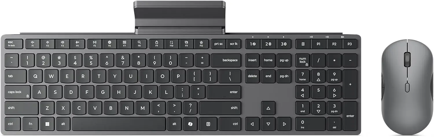 Wireless Keyboard & Mouse Combo, 2.4GHz & Bluetooth, 36-Month Battery, Quiet Click
Wireless Keyboard & Mouse Combo, 2.4GHz & Bluetooth, 36-Month Battery, Quiet Click