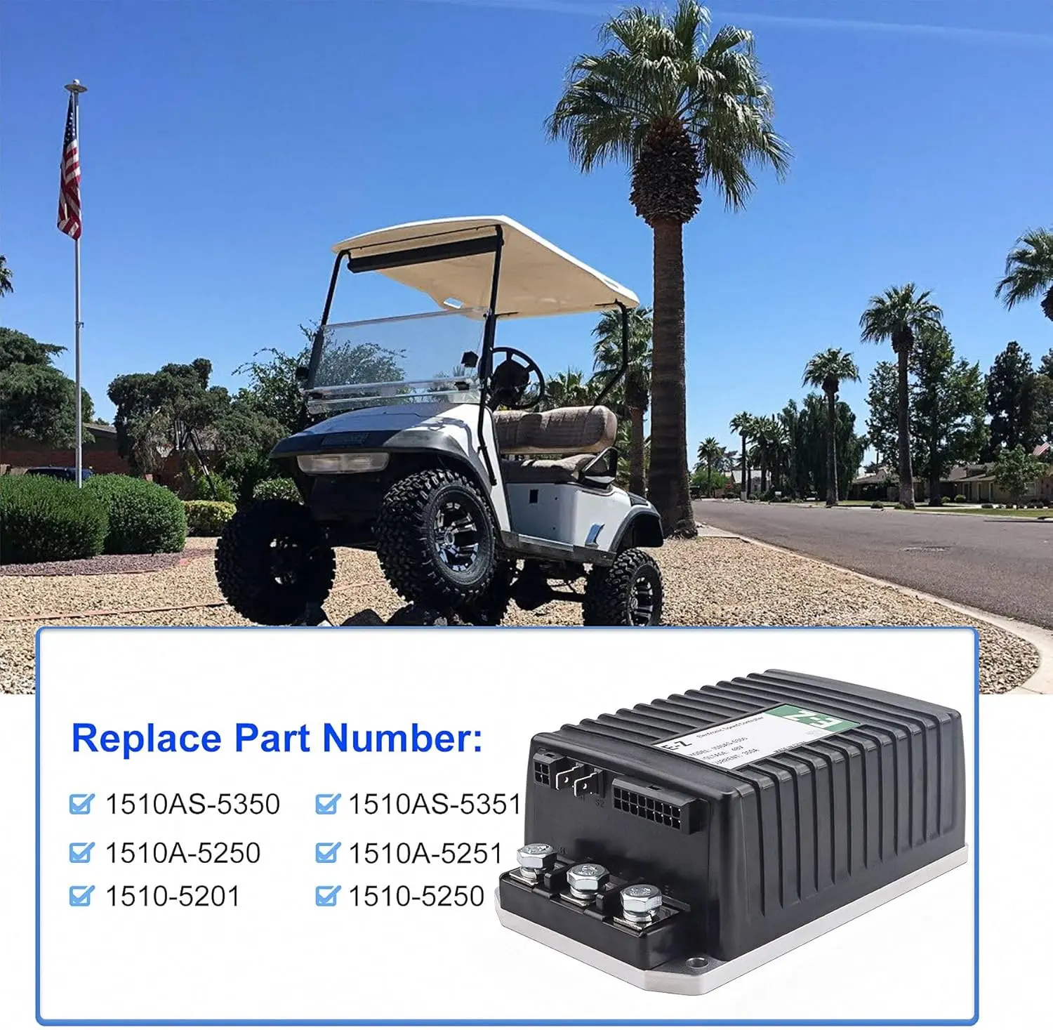 Controller 48V 350A Motor Controller 1510AS-5350 101956501 for Curtis Club Car DS Precedent Golf Cart 2000-2009 1510a-5250
Controller 48V 350A Motor Controller 1510AS-5350 101956501 for Curtis Club Car DS Precedent Golf Cart 2000-2009 1510a-5250
