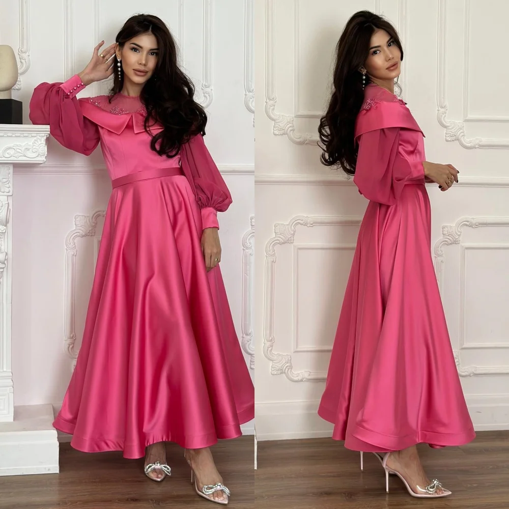 Customized es Pearl Draped Prom A-line High Collar Bespoke Occasion Gown Midi Dresses
Customized es Pearl Draped Prom A-line High Collar Bespoke Occasion Gown Midi Dresses
