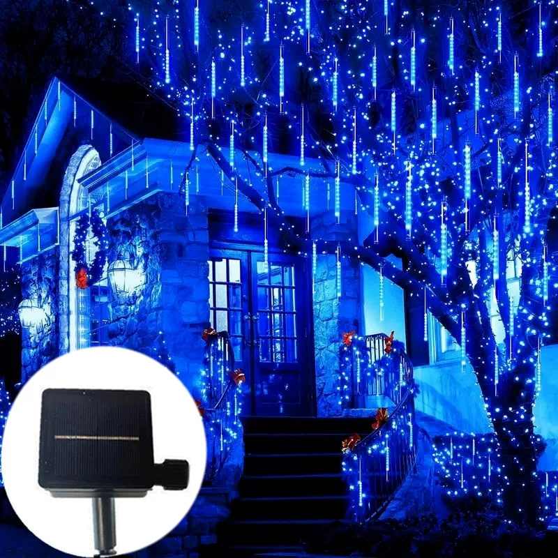 Светодиодная гирлянда с метеоритным дождем на солнечной энергии, уличные гирлянды, рождественские украшения для вечеринки, уличное свадебное украшение
Светодиодная гирлянда с метеоритным дождем на солнечной энергии, уличные гирлянды, рождественские украшения для вечеринки, уличное свадебное украшение