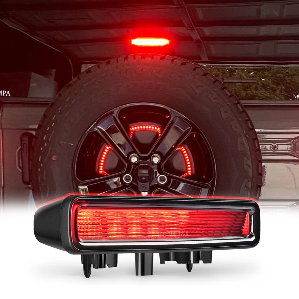 For Jeep Wrangler JL 2018-2024 High Mount LED Brake Warning Light Car Reverse Stop Tail Red Lamp Smoked Lens
For Jeep Wrangler JL 2018-2024 High Mount LED Brake Warning Light Car Reverse Stop Tail Red Lamp Smoked Lens