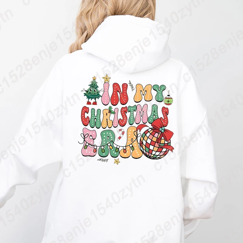 Festive Christmas Print Hoodies, In My Christmas Era Hoodies For Women, Long Sleeves, Casual Style, Women Xmas Sweatshirts
Festive Christmas Print Hoodies, In My Christmas Era Hoodies For Women, Long Sleeves, Casual Style, Women Xmas Sweatshirts