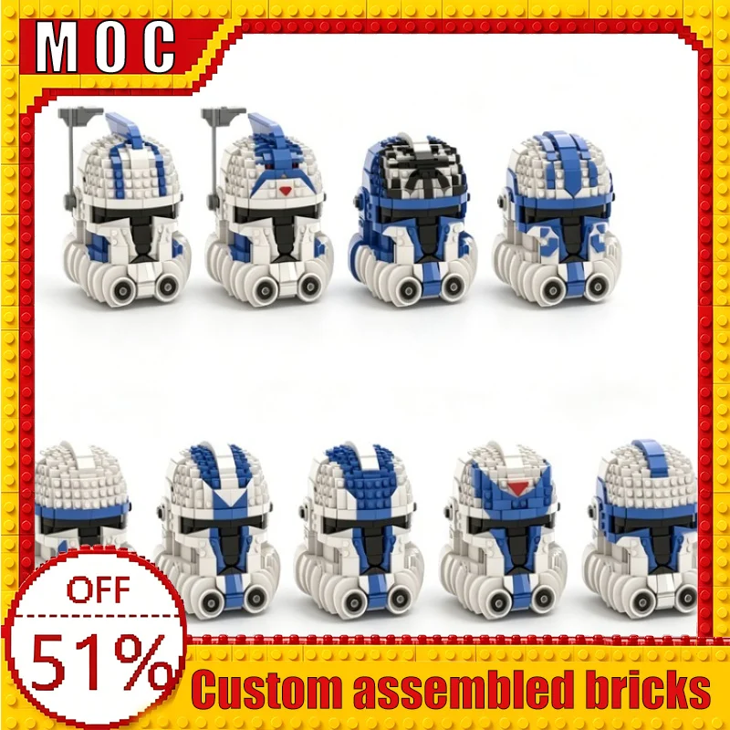 NEW 9759 PCS War Series 501st Legion Helmet Bundle Custom Building Blocks MOC Set Educational Assembly Toy Birthday Gift Display
NEW 9759 PCS War Series 501st Legion Helmet Bundle Custom Building Blocks MOC Set Educational Assembly Toy Birthday Gift Display