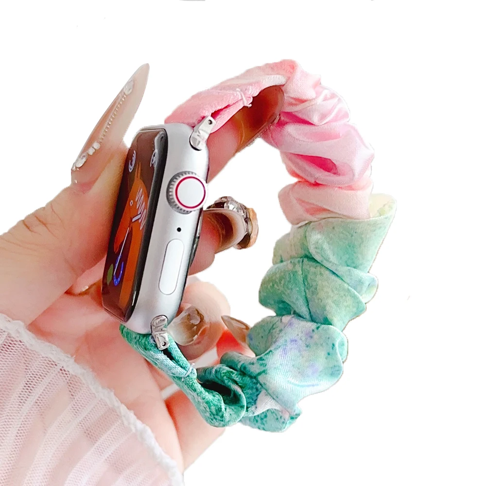 Scrunchie Band for Apple Watch Strap 38mm 40mm 41mm 42mm(iWatch 10) Printed Elastic Loop Bracelet for iWatch Series 10/9/SE
Scrunchie Band for Apple Watch Strap 38mm 40mm 41mm 42mm(iWatch 10) Printed Elastic Loop Bracelet for iWatch Series 10/9/SE