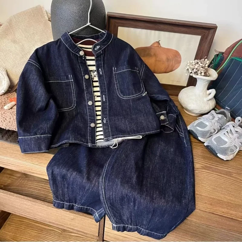 2-8 Korean Spring Autumn Sibling Costume Children's Loose Denim Jacket Jeans Suit Boys Girls Long Sleeve Top and Bottom 2Pcs Set
2-8 Korean Spring Autumn Sibling Costume Children's Loose Denim Jacket Jeans Suit Boys Girls Long Sleeve Top and Bottom 2Pcs Set