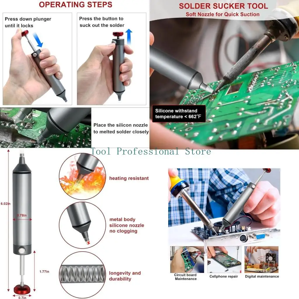 57QF Desoldering Pumps Suction Tin Guns Soldering Sucker Pen Removal Welding Tool
57QF Desoldering Pumps Suction Tin Guns Soldering Sucker Pen Removal Welding Tool