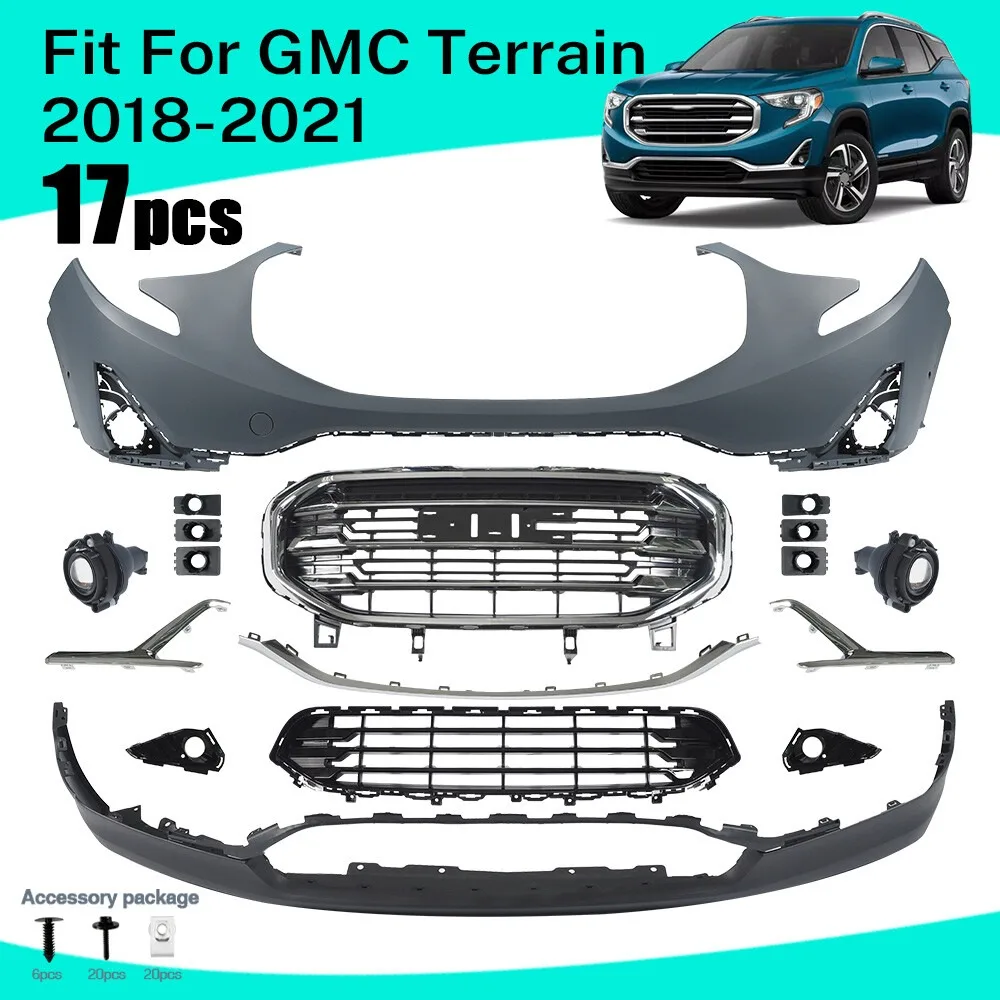 Front Bumper Cover Assembly Grille Set w/ Foglights For 2018-2021 GMC Terrain
Front Bumper Cover Assembly Grille Set w/ Foglights For 2018-2021 GMC Terrain