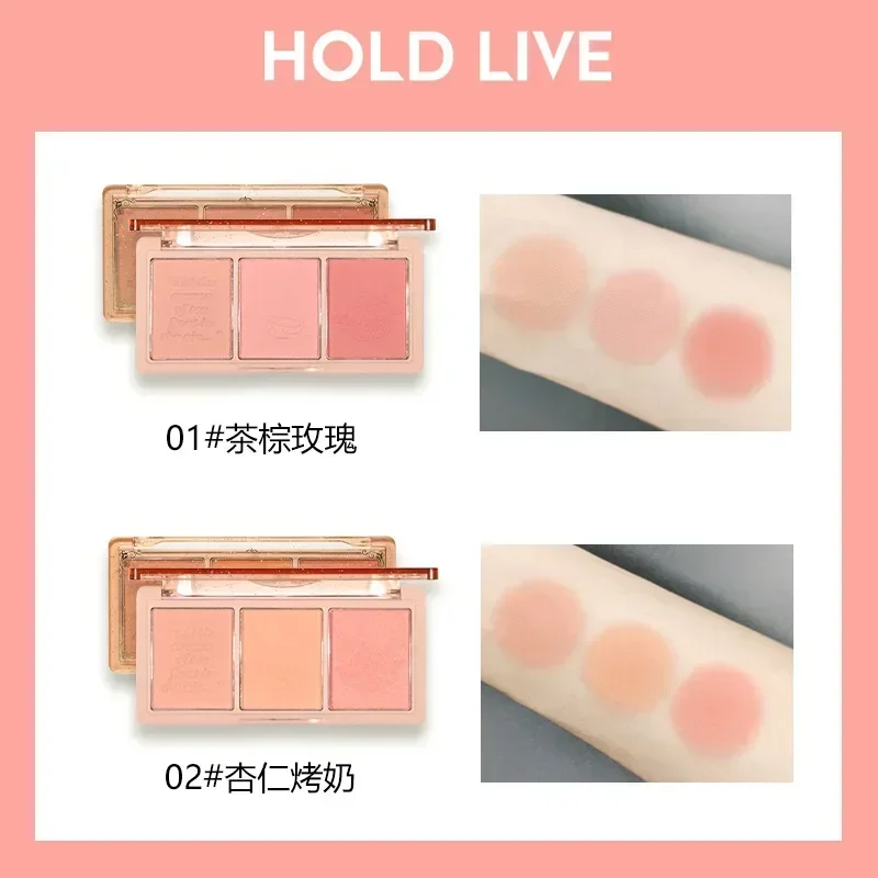 Hold Live Blush Palette 3 Colors Matte & Pearlized Glitter Long-Lasting Waterproof Natural Female Makeup Cute Rare Makeup Beauty
Hold Live Blush Palette 3 Colors Matte & Pearlized Glitter Long-Lasting Waterproof Natural Female Makeup Cute Rare Makeup Beauty