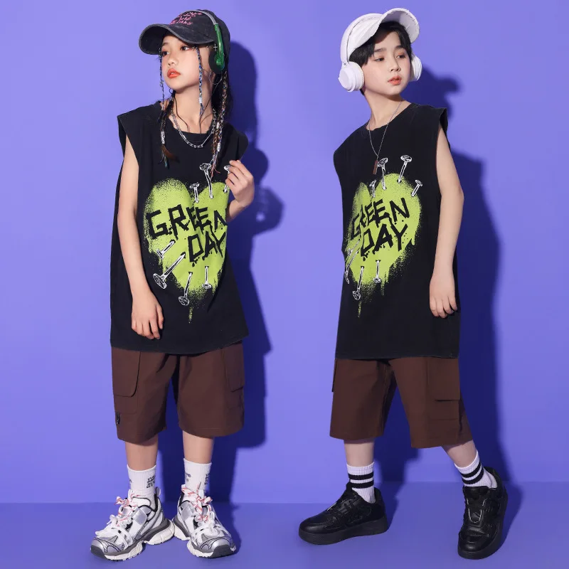 Children Hip Hop Clothing Dance Costumes for Girls Boys Competition Dancing Costumes T Shirt Shorts Jazz Ballroom Dancewear
Children Hip Hop Clothing Dance Costumes for Girls Boys Competition Dancing Costumes T Shirt Shorts Jazz Ballroom Dancewear