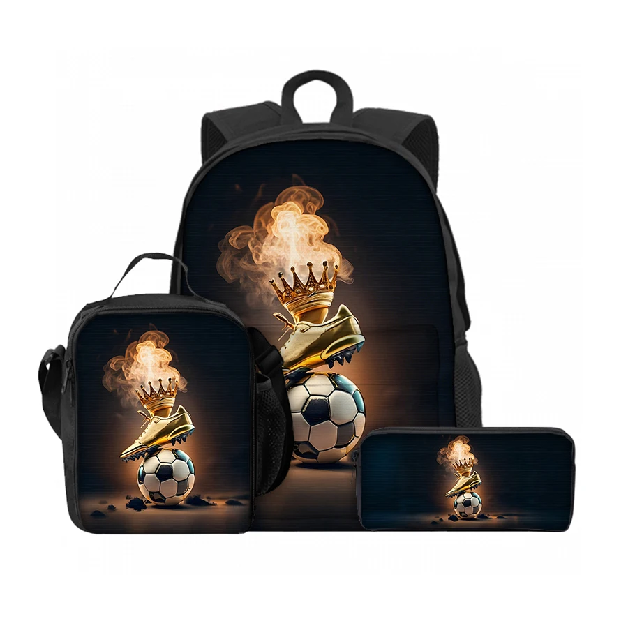 Customized 3 Pcs Set Simple Football Lunch Bags ,Pen Bags ,Front Bag Backpack For Boys/Girls Children Gifts Teens Laptop BookBag
Customized 3 Pcs Set Simple Football Lunch Bags ,Pen Bags ,Front Bag Backpack For Boys/Girls Children Gifts Teens Laptop BookBag