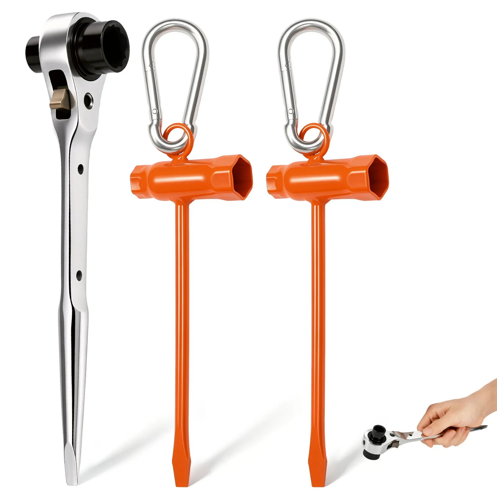 Portable Chainsaw Maintenance Tool Kit Including 1/2x 3/4in Double End Wrench T Bar Wrench with 2 Hook Universal Wrench Tool Kit
Portable Chainsaw Maintenance Tool Kit Including 1/2x 3/4in Double End Wrench T Bar Wrench with 2 Hook Universal Wrench Tool Kit